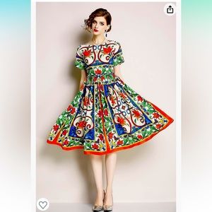 Dolce & Gabbana Style Summer Dress sz 4